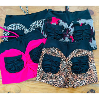 Short Fitness Feminino Empina Bumbum Bolsos