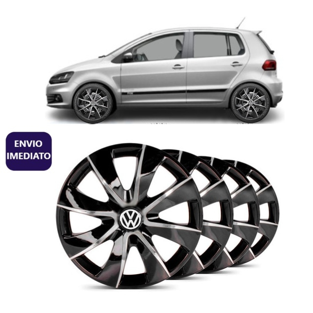 Kit 4 Carlota Esportiva Prime Aro 14 Vw Voyage Fox Parati Virtus SpaceFox Golf