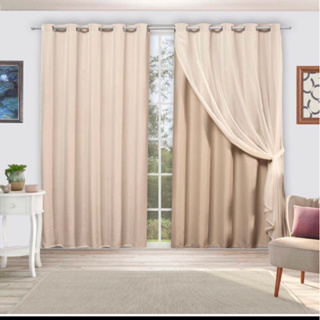 Cortina 4,00 X 2,70 Semi Blackout Voil Liso Em Microfibra Quarto Ou Sala - Promoção Limitada em Oferta na Shopee
