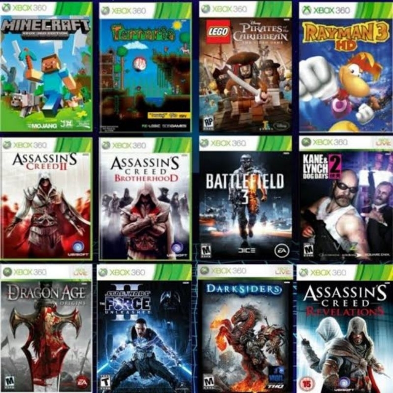 KIT 5 JOGOS PARA XBOX 360 DESTRAVAVADO DESBLOQUEADO