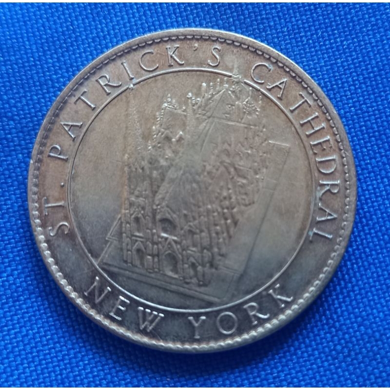 Medalha Catedral St. Patrick - Our Lady of Guadalupe - Elimatec Moedas Antigas.
