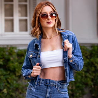 Jaqueta Jeans Feminina