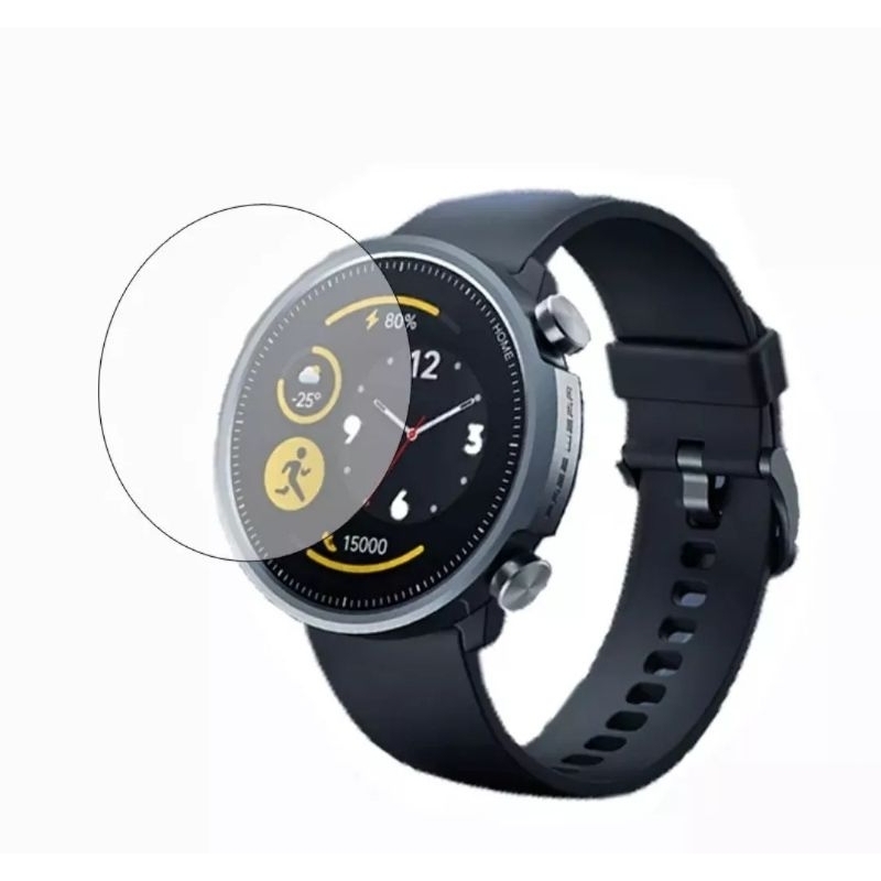 Pelicula Para Relogio Smartwatch Varios Tamanhos Samsung Galaxy Amazfit Visor Redondo Diâmetro 38mm 39mm 43mm 44mm e 45mm