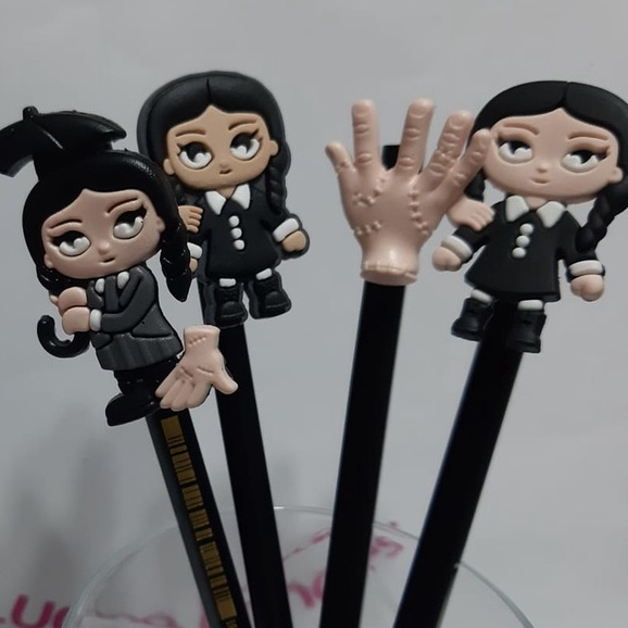 Lápis C/ponteira Wandinha Emborrachada Pacote com 4 Unidades em Oferta na Shopee