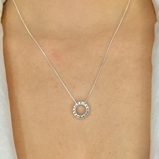 Colar Circulo Pandora Prata 925