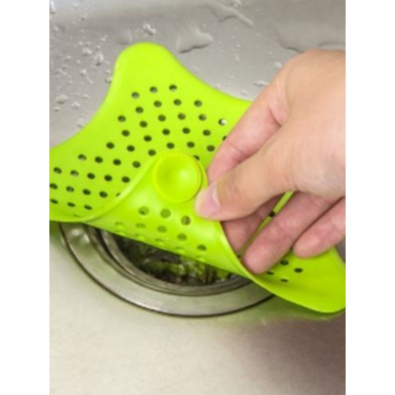 Tampa Silicone Ralo Pia Cozinha Banheiro Estrela