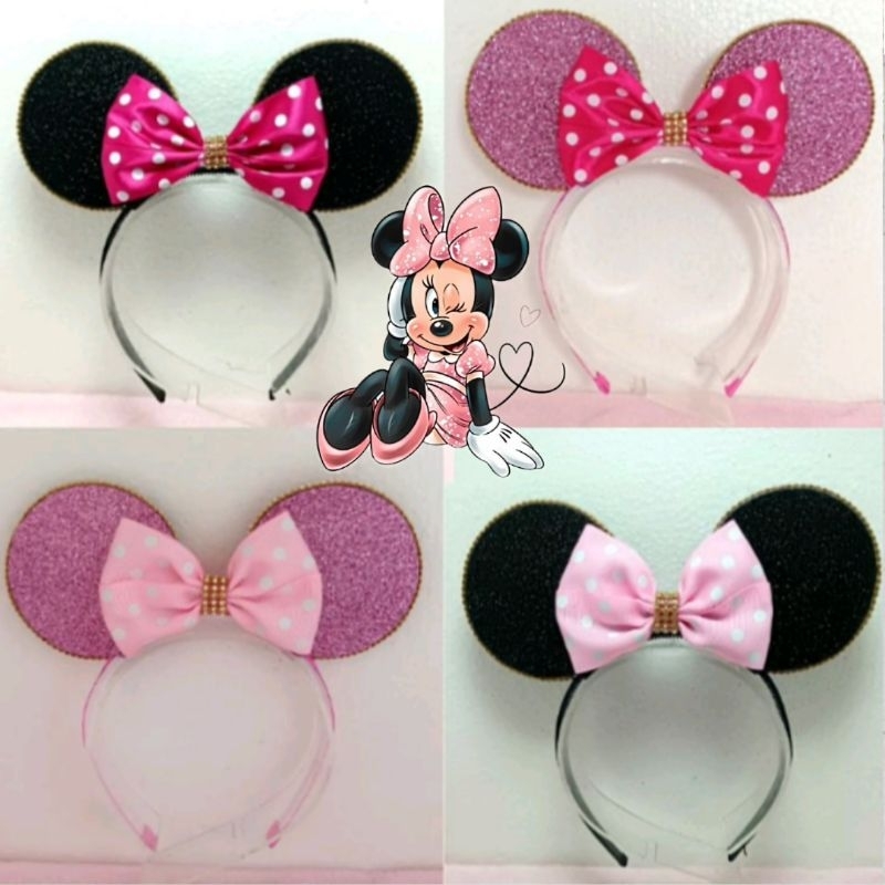 Tiara da Minnie Rosa/ Tiara da Minnie vermelha/ Orelhas da Minnie/ Orelhinhas da Minnie