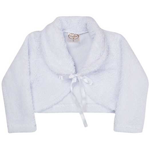 Bolero Infantil Manga Longa Roupa de Batizado Bolerinho Infantil Daminha de Honra