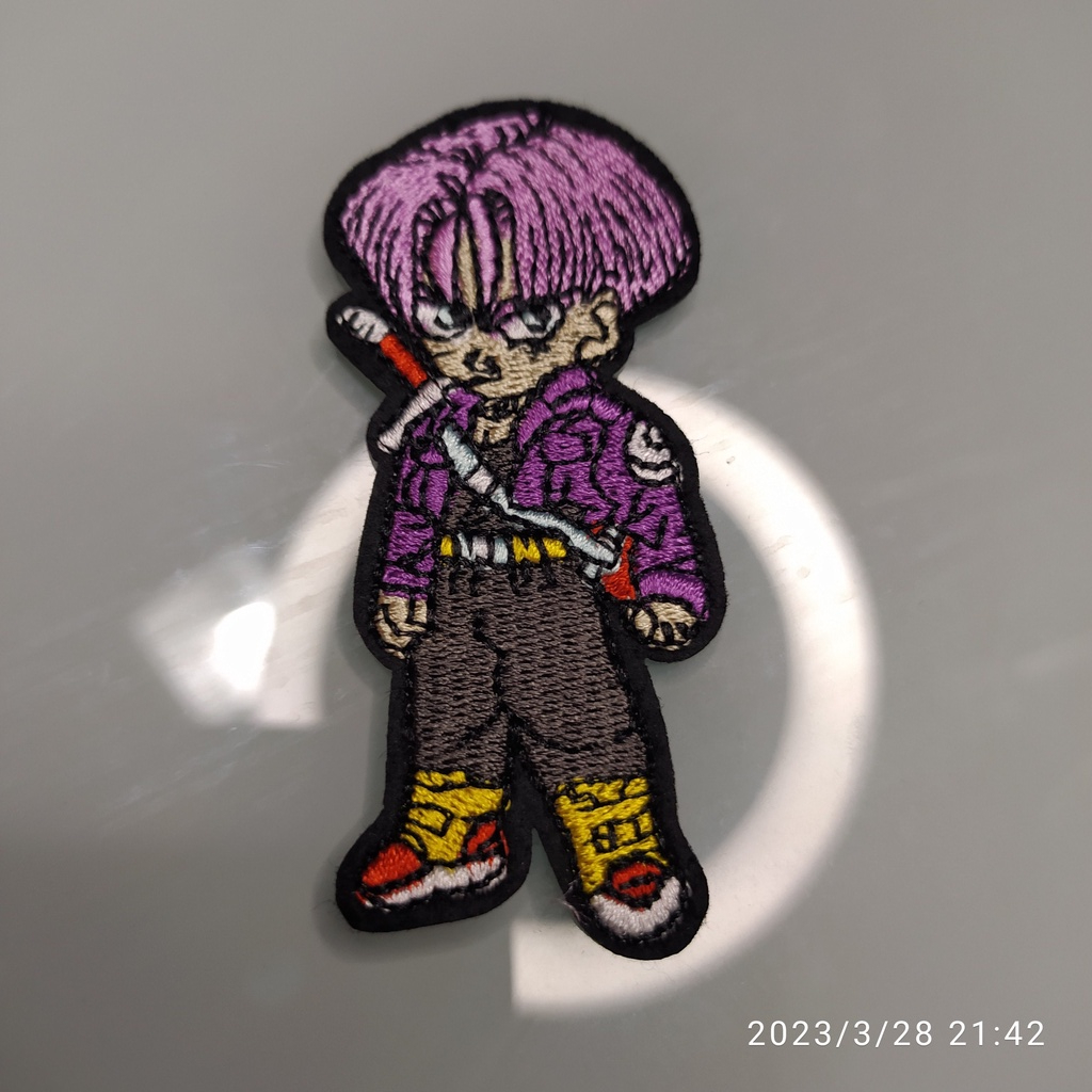 patch bordado termocolante trunks dragon ball termocolante