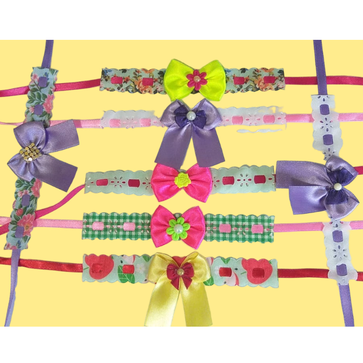 Gargantilhas pet passa fita 20 unidades - Pet Shop Banho E Tosa Cães e Gatos York Shire