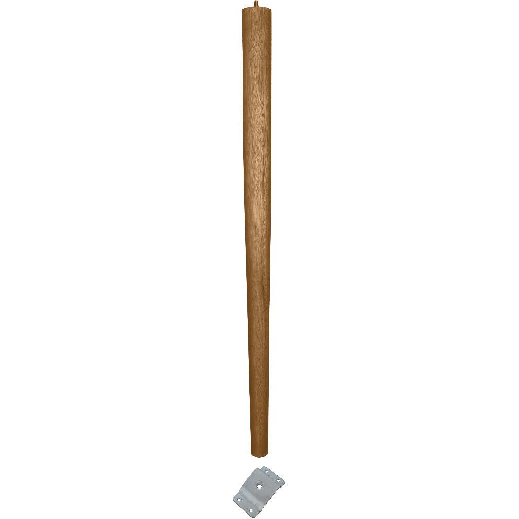 Pe Palito 75cm Resistente Cru Forte Natural Firme Eucalipto Rosca 5/16 Fixação Chapa Inclinada Metal