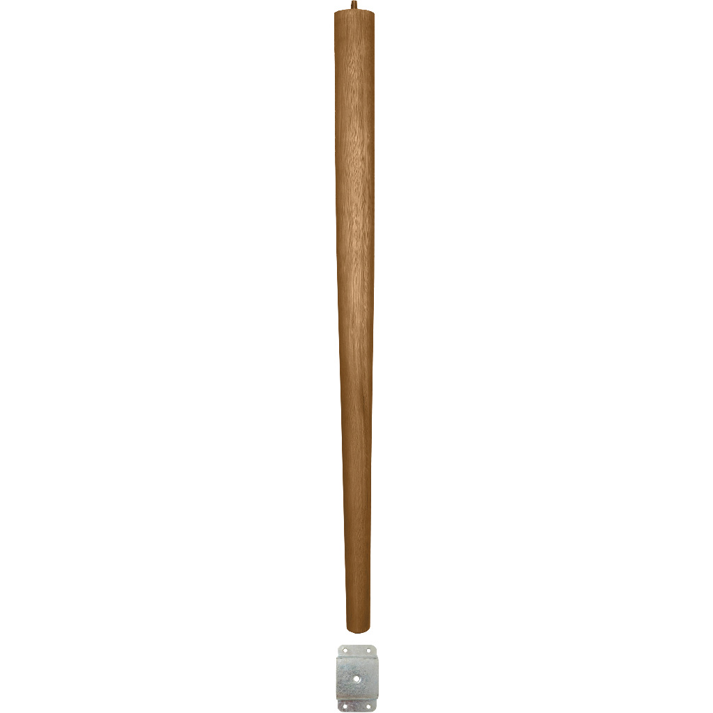 Pe Palito 75cm Natural Forte Cru Eucalipto Firme Resistente Rosca 5/16 Fixação Chapa Reta Metal