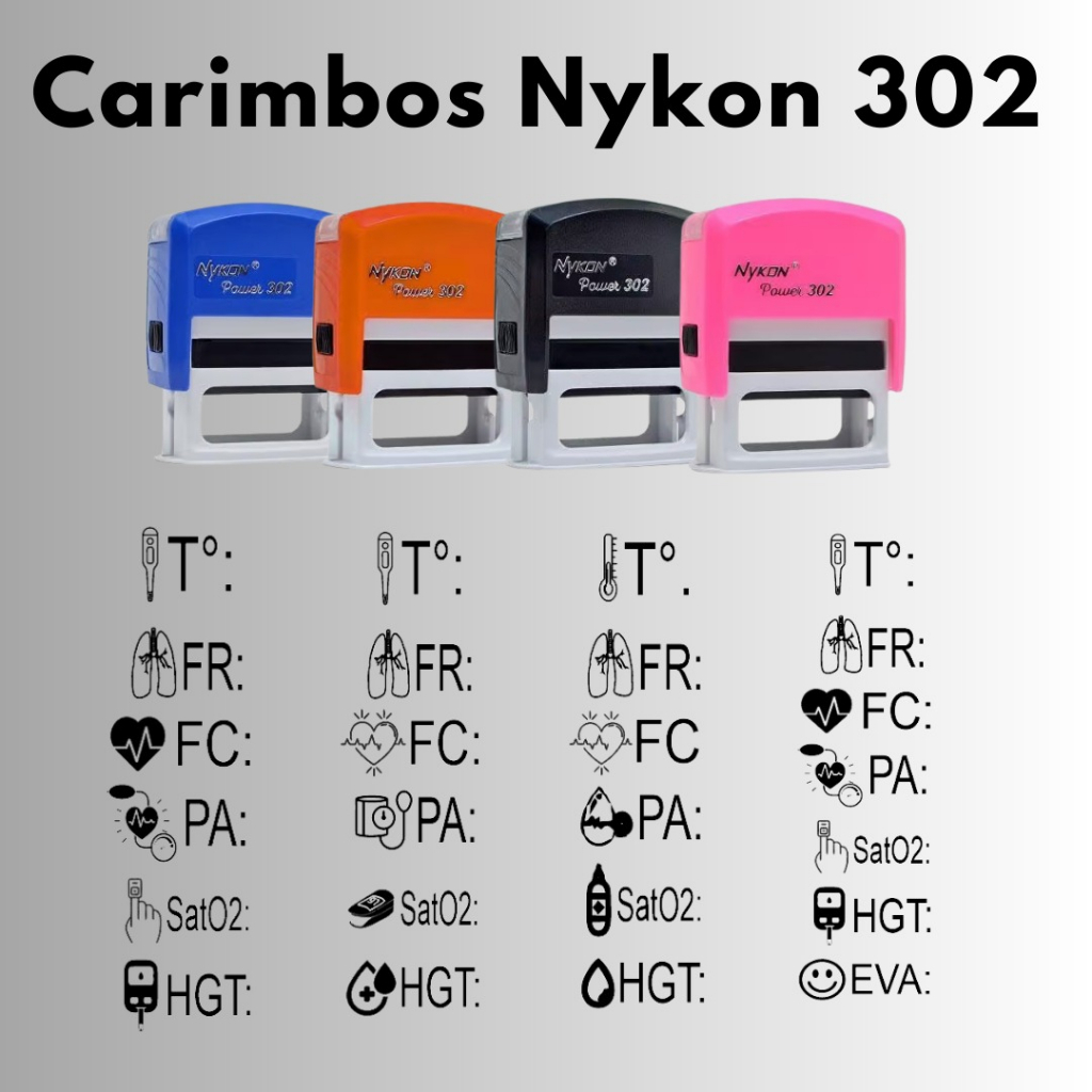 Carimbo Personalizado para Anotação Enfermagem