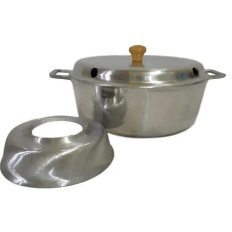 Forma Da Vovó Para Bolo No Fogão Em Alumínio Fundido S/juros 24 Cm Rustica