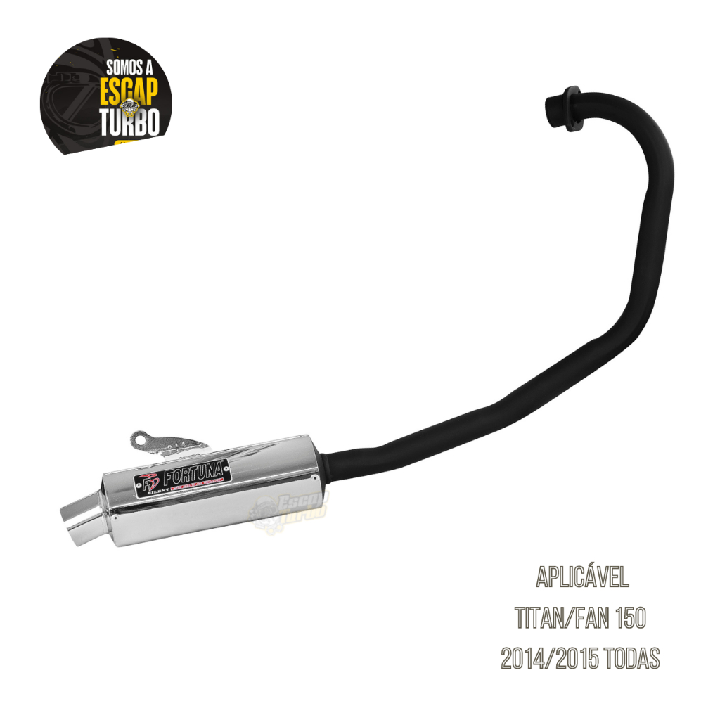 Escapamento Titan 150 Esd/ Ex 2014/2015 Mini Turbo Fortuna