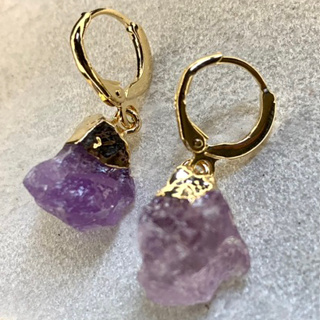 Brincos Feminino Conjunto de Argola Click Dourada em Pedras Naturais, Brinco Pendentes em Oferta na Shopee