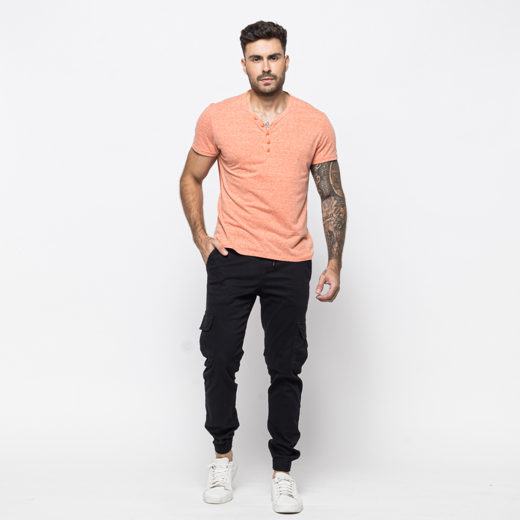 CALÇA JOGGER CARGO MASCULINA FEMININA DESTROYED RASGADA COM ELASTICO SARJA/BRIM PROMOÇÃO
