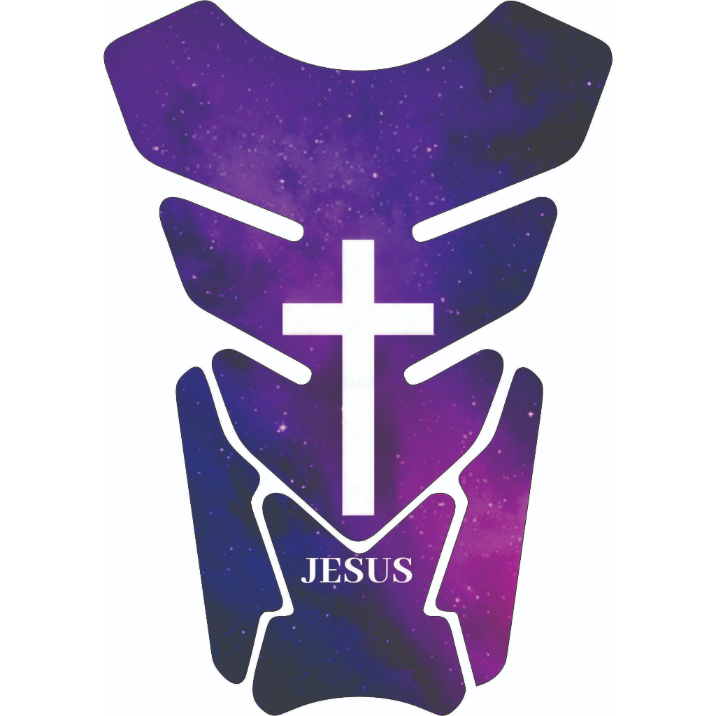 Protetor De Tanque Moto Resinado Tankpad Universal Gospel Religioso varios modelos