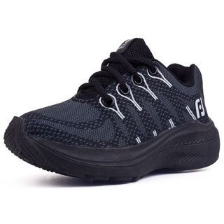 Tenis Infantil Meninos Casual Preto Preto Linkito em Oferta na Shopee