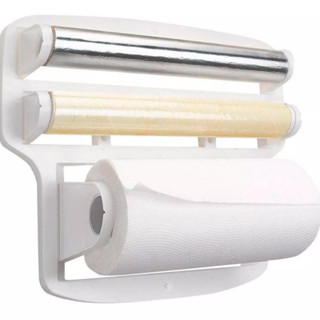 Porta Papel Toalha Para Rolos Triplo De Parede