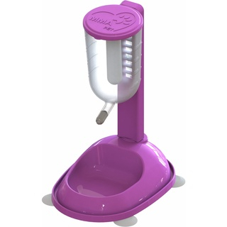 Bebedouro Comedouro Automático Para Cães Gatos Regulável Com Bilha STAR (COR ROSA) Promoção Envio Imediato