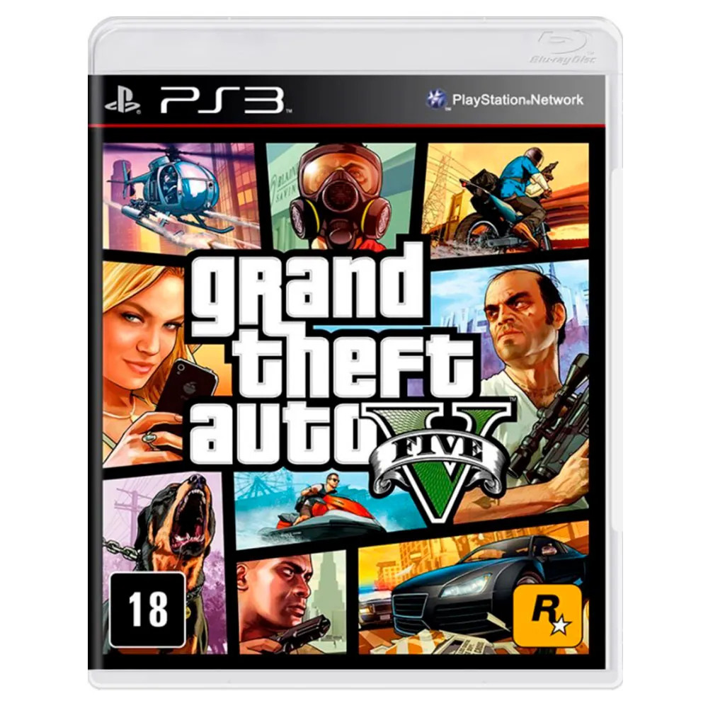 GRAND THEFT AUTO V GTA 5 PS3 Lacrado Original