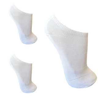 3 Pares de Meia Branca Soquete