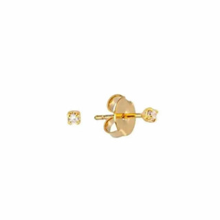 Brinco Infantil de Zircônia Banhado à Ouro 18k