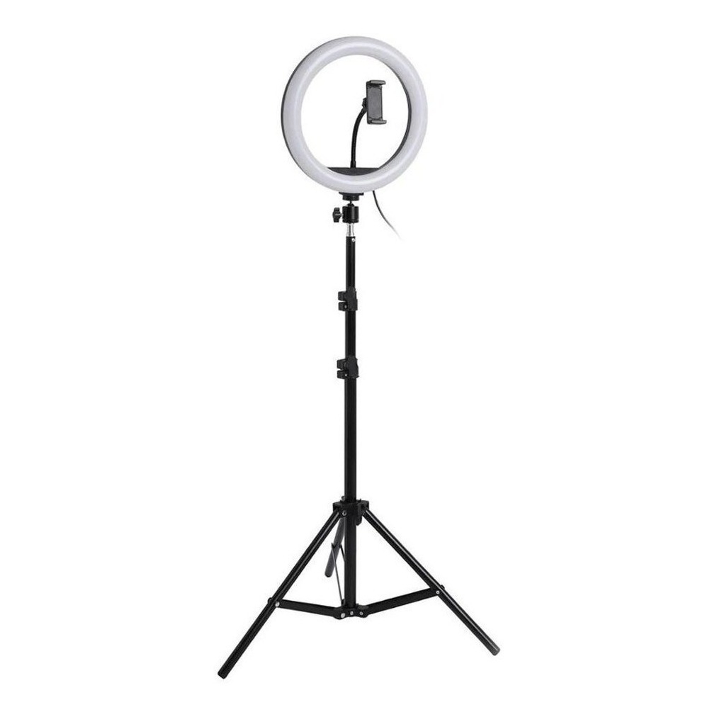 Iluminador Ring Light Youtuber Maquiagem 26cm Usb Led Tripé