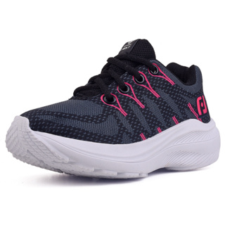 Tenis Infantil Meninas Casual Preto e Pink Feminino Anna Calcados em Oferta na Shopee