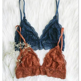 Top de Renda Sem Bojo Cropped Feminino Varias Cores