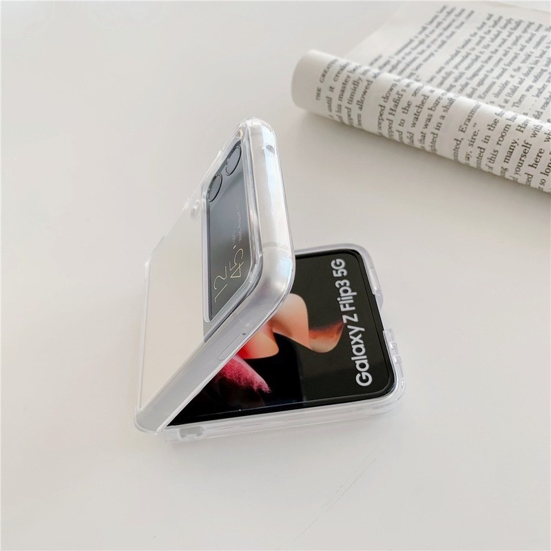 Capa Capinha Case para Z Flip3 e Z Flip4 Z Flip5  FOLD3 Z FOLD4 Z FOLD5 Z FOLD6Transparente em Oferta na Shopee