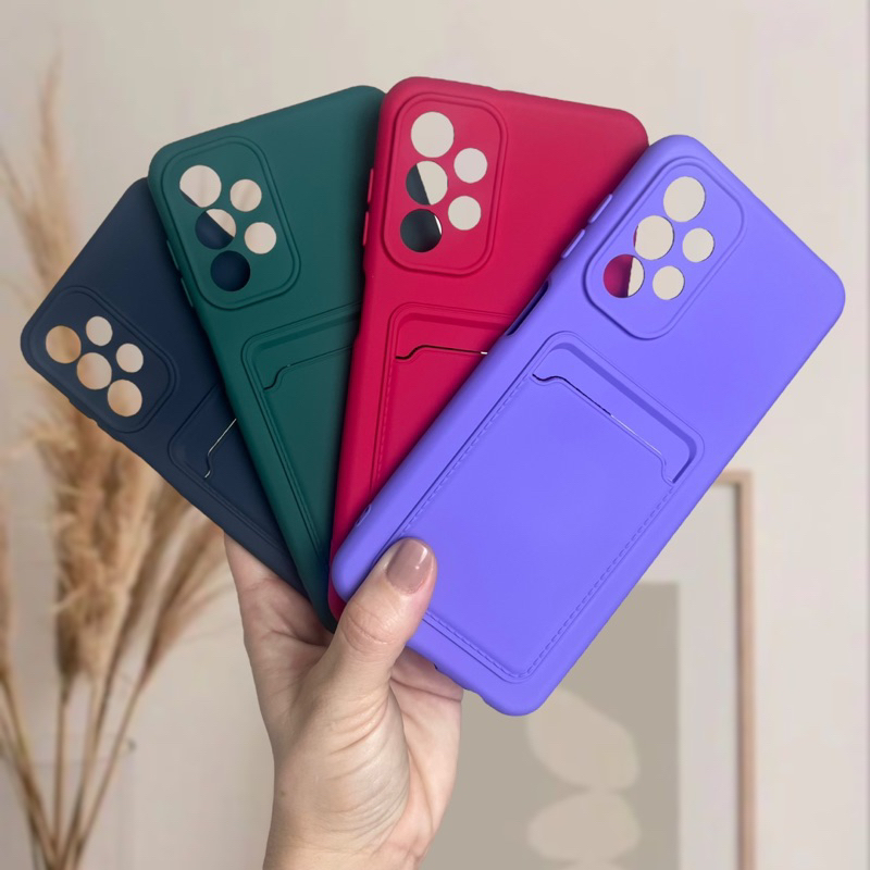 Capa Capinha Samsung Galaxy A23 Silicone Aveludada Com Porta Cartão