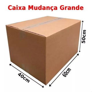 Caixa de Papelão 60X40X50 cm Kit 15 Unidades - Mudança/Sedex em Oferta na Shopee