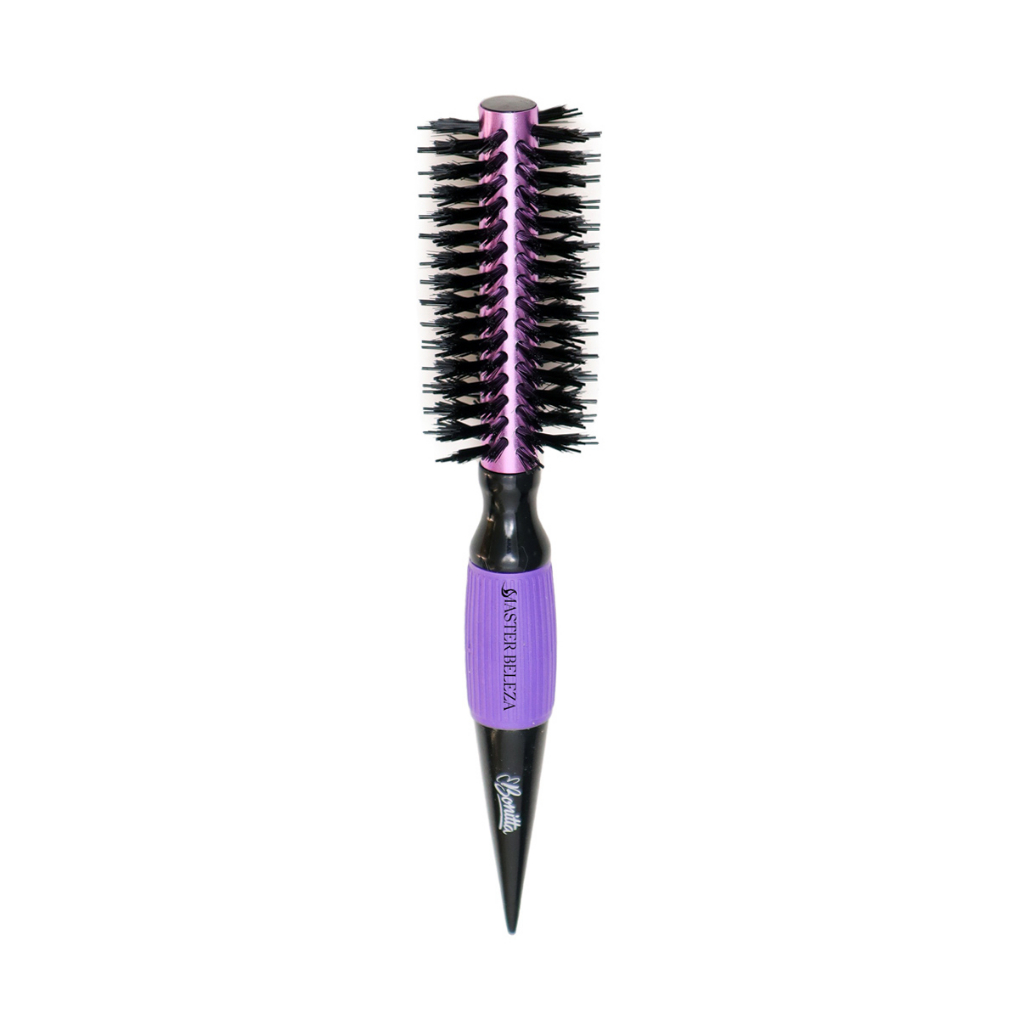 Escova De Cabelo Profissional Térmica Metallic Pro Resistant 45mm Roxo C/ Preto