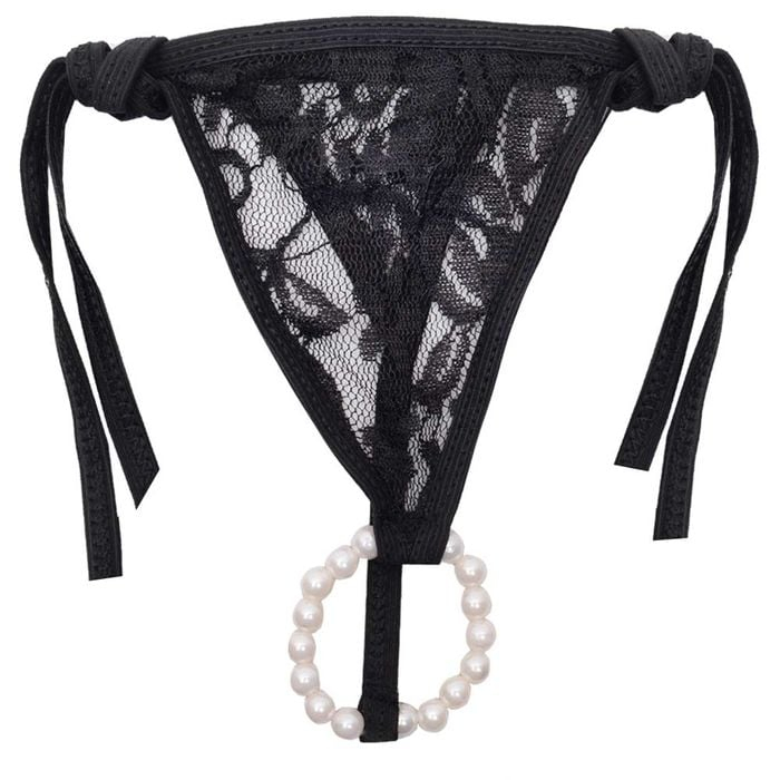 Calcinha Tailandesa em Renda Cor Preta - Sexy Fantasy
