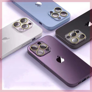 Branco,Verde,Azul Capa De Telefone De Vidro Fosco AG PROSTEEL Com Protetor De Lente Para IPHONE 11/12/13/14 PRO MAX