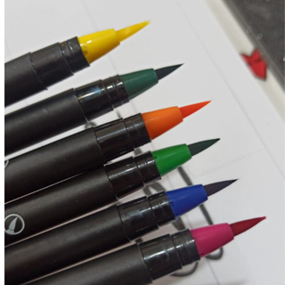 Marcador Brush Pen BRW colorida - 5 opções coloridas ou  Preta em Oferta na Shopee