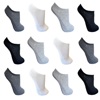 Kit 12 Pares de Meias Soquete Sport Colors Neutras