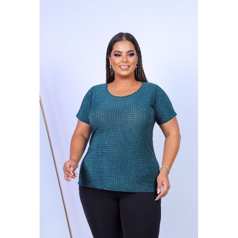 Blusa com manga Feminina Básica  Plus size envio 24 horas
