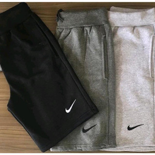 Kit 3 Bermudas masculinas moletom street Fitness para atividade física e academia Sport