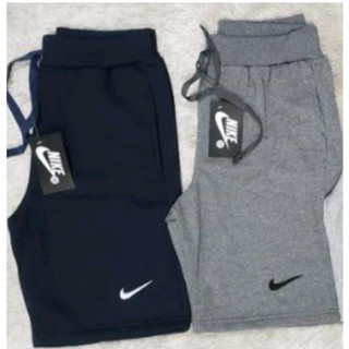 Kit 2 Bermudas Moletom Masculino Short Academia