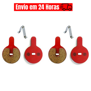 2 Pares de Pastilha Freio a Disco Mecânico Paco, Absolute, Gts, Tsw, Veloforce