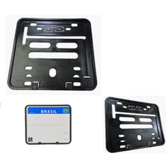 Suporte Moldura Placa Moto Padrão Mercosul Contran Cg Titan Fan 125 150 160 Start Fazer Lander Pcx Nmax Cb Xre Xj6