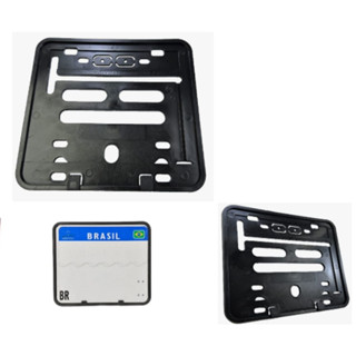 Suporte Moldura Placa Moto Padrão Mercosul Contran Cg Titan Fan 125 150 160 Start Fazer Lander Pcx Nmax Cb Xre Xj6