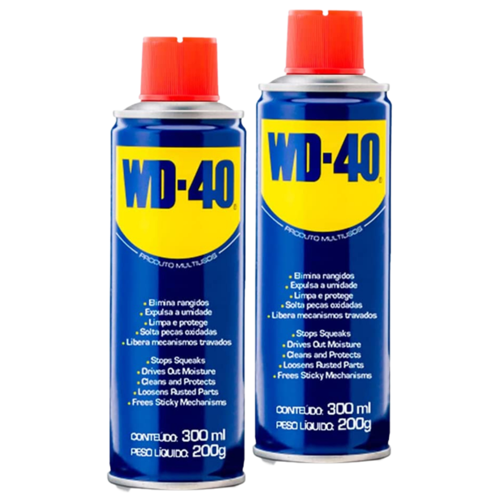 Kit 2 Desengripantes WD40 Spray Multiuso - Desengripa e Lubrifica 300ml