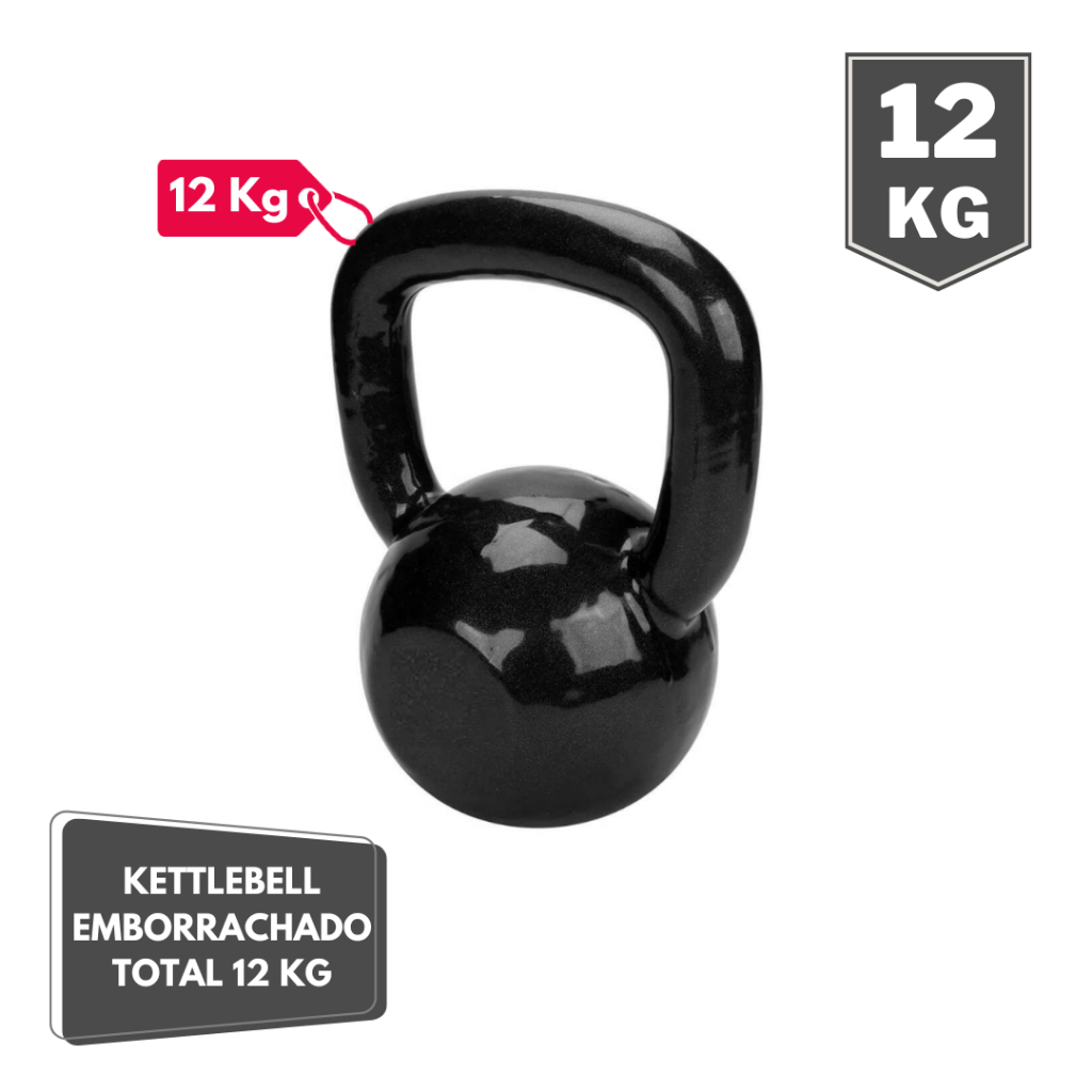 Halter Kettlebell Emborrachado 12 Kg - PCP