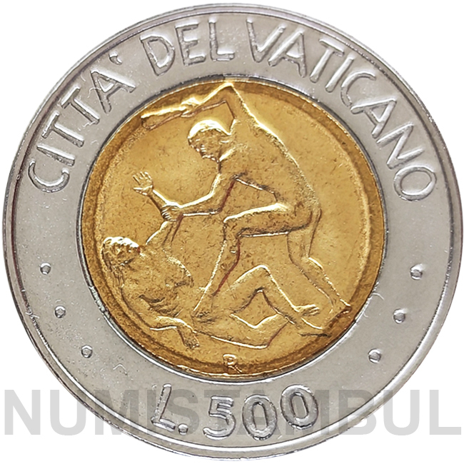 Vaticano - 500 Liras 1995 (Caim e Abel)