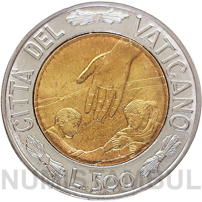 Vaticano - 500 liras 1999 (escolhas e esperança)