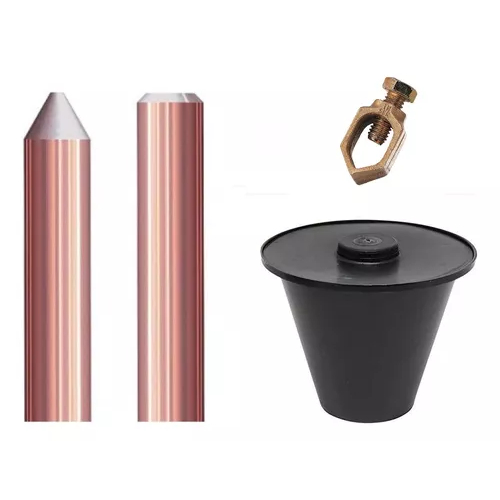 Kit Haste Terra Torcisão 10mm x 1,2mt + Conector E Caixa De Inspeção// em Oferta na Shopee